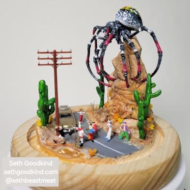 Main view of Dry Humor diorama