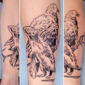 Rat Pigeon Tattoo